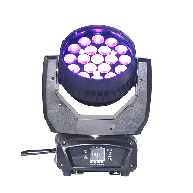 19 × 15 W LED-Zoom-Moving-Head-Washlight